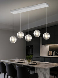Modern Globe Chandelier Bubble Chandelier for Staircase Globe Pendant Light