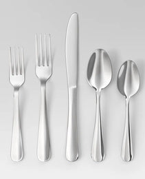 20-Piece Teagan Flatware Set, Silver Stainless Steel Utensils, Service For 4