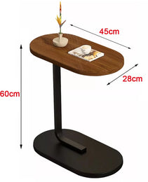 Small C-shaped Table End Table For Sofa Side Table Nightstand For Bedroom Modern