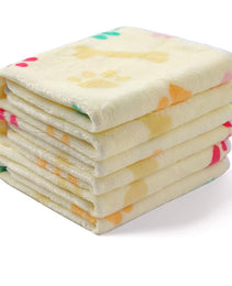 Pet Blanket Dog Cat Pad Warm Blanket Confetti Bone Dog's Paw Blanket