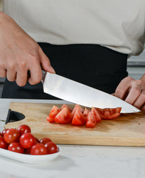 Kegani Japanese Chef Knife 8 Inch - Chefs Knife High Carbon Stainless Steel Knife Kitchen Cooking Knife - Rosewood FullTang Sharp Knife With Sheath