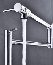 Folding Kitchen Faucet With Pot Shaped Filling And Extended Handle