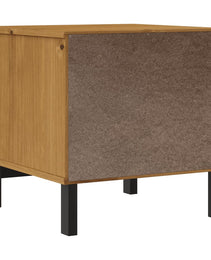 FLAM side table 50x50x50 cm solid pine wood