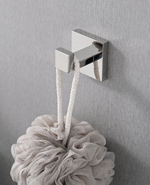 5-Piece SUS304 Bathroom Set Towel Bar  Ring Hooks  TP Holder, Brushed Finish