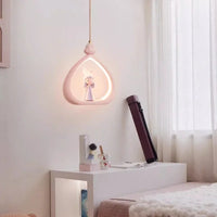 Princess Chandeliers Cute Girl Bedroom Bedside Lamp Cream Style Romantic Warm Children's Room Princess Room Chandelier LED