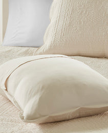 3 Piece Reversible Scalloped Edge Quilt Set Cream King Cal King