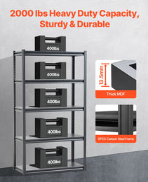 Storage Shelves  5-tier Garage Storage Shelving