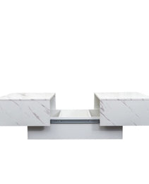 Coffee Table With Sliding Tabletop, Center Table With Hidden Storage Compartment, Extendable Table For Living Room