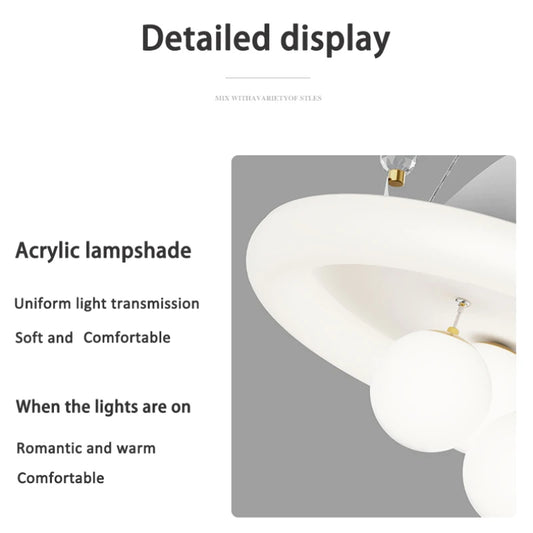 2025 New Children's House LED Pendant Lamp Living Room Restaurant Boy Girl Bedroom Full Spectrum Eye Chandelier Home Decor Light