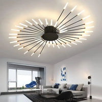 Modern Minimalist Stylish LED Ceiling Chandelier Lamps Design Art Suspension Pendant Lights Home Decor Items Living Room Bedroom