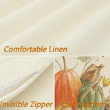 4Pcs Thanksgiving Fall Throw Pillows Cushion Case 18x18in Set Of 4 - CJDS - FC