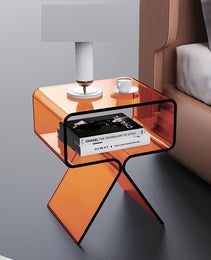 Minimalist Transparent Acrylic Side Table Sofa And Tea Table