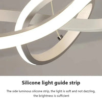 Modern LED Pendant Light With Irregular Streamlined Design Creative Small Hanging Light For Bedrooms Dining Rooms Study Rooms