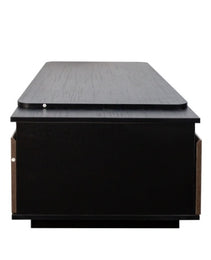 Extendable Coffee Table, Length Adjustable Wood Coffee Table With 2 Storage Drawers For Living Room, Large Long Rectangular Center Table