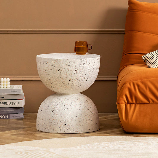 Nordic Small Round Table Living Room Cream Style Side Table