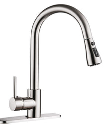 Pull-out Hot And Cold Household Kitchen And Dishwashing Brushed Copper Sink Faucet