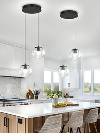Modern Globe Chandelier Bubble Chandelier for Staircase Globe Pendant Light