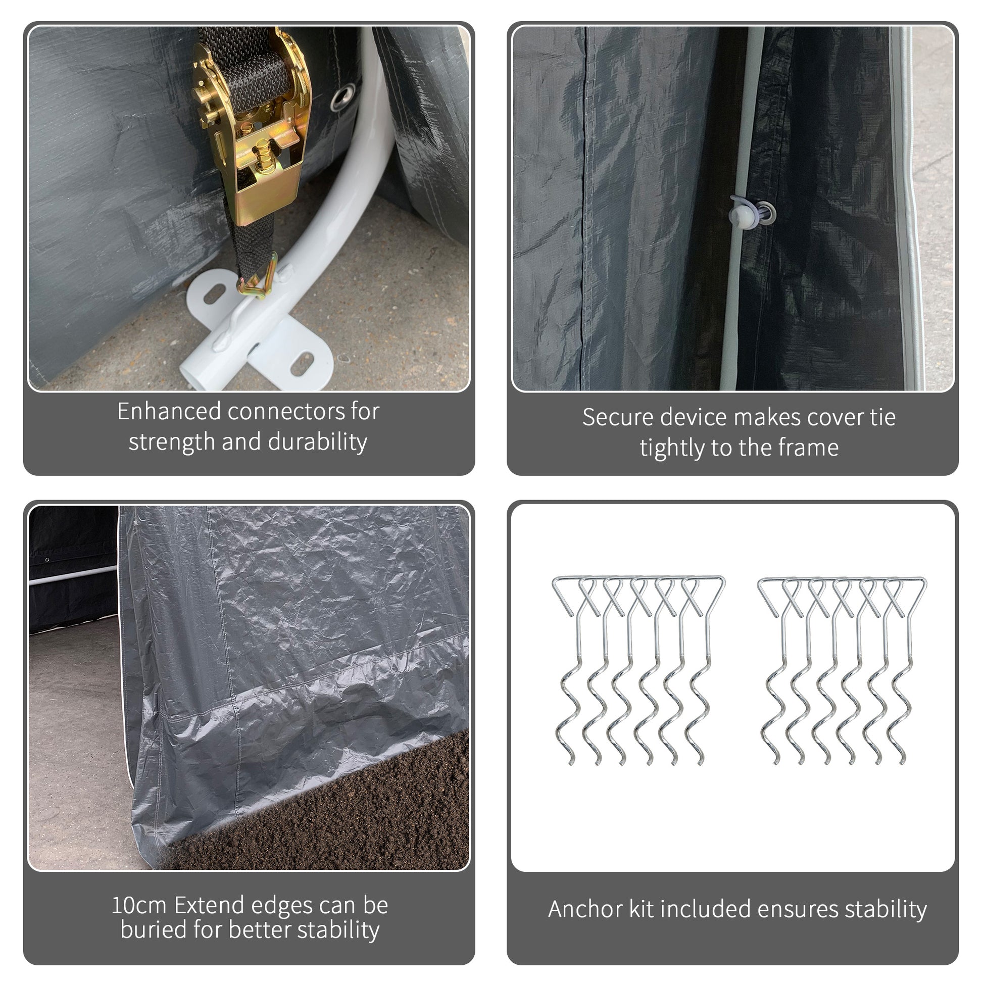 9.2' x 7.9' Garden Garage Storage Tent