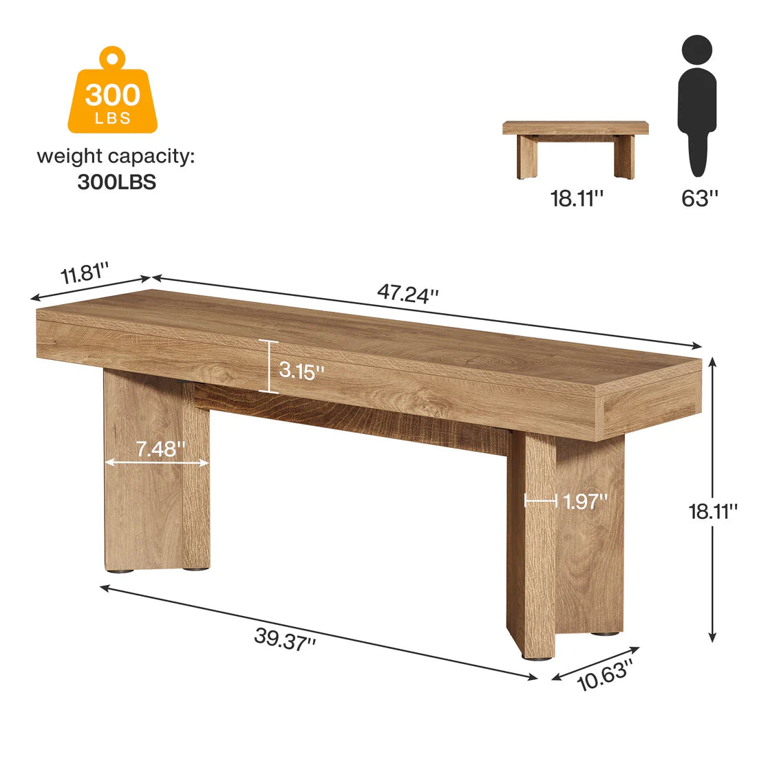 Dining Bench,Nordic Style Kitchen Table Bench,Bedroom Seating
