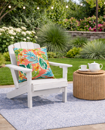 2 Pack Outdoor Throw Pillows, Waterproof & Fade-Resistant Patio Cushions For Garden, Porch, Poolside Furniture - Soft & Comfortable Decorative Pillow Covers 18x18 Inch, Bright Coral Pink