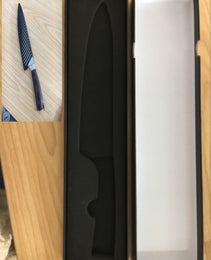 8-Inch Slicing Chef Knife – 7Cr17 Stainless Steel Multipurpose Cooking Knife with Wooden Handle