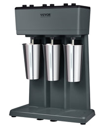 Milkshake Maker, 375W X 3 Electric Milkshake Machine, Triple Heads Drink Mixer Blender Machine, 3-Speed Milkshake Mixer With 3 X 820 Ml Stainless Steel Cups, For Commercial And Home