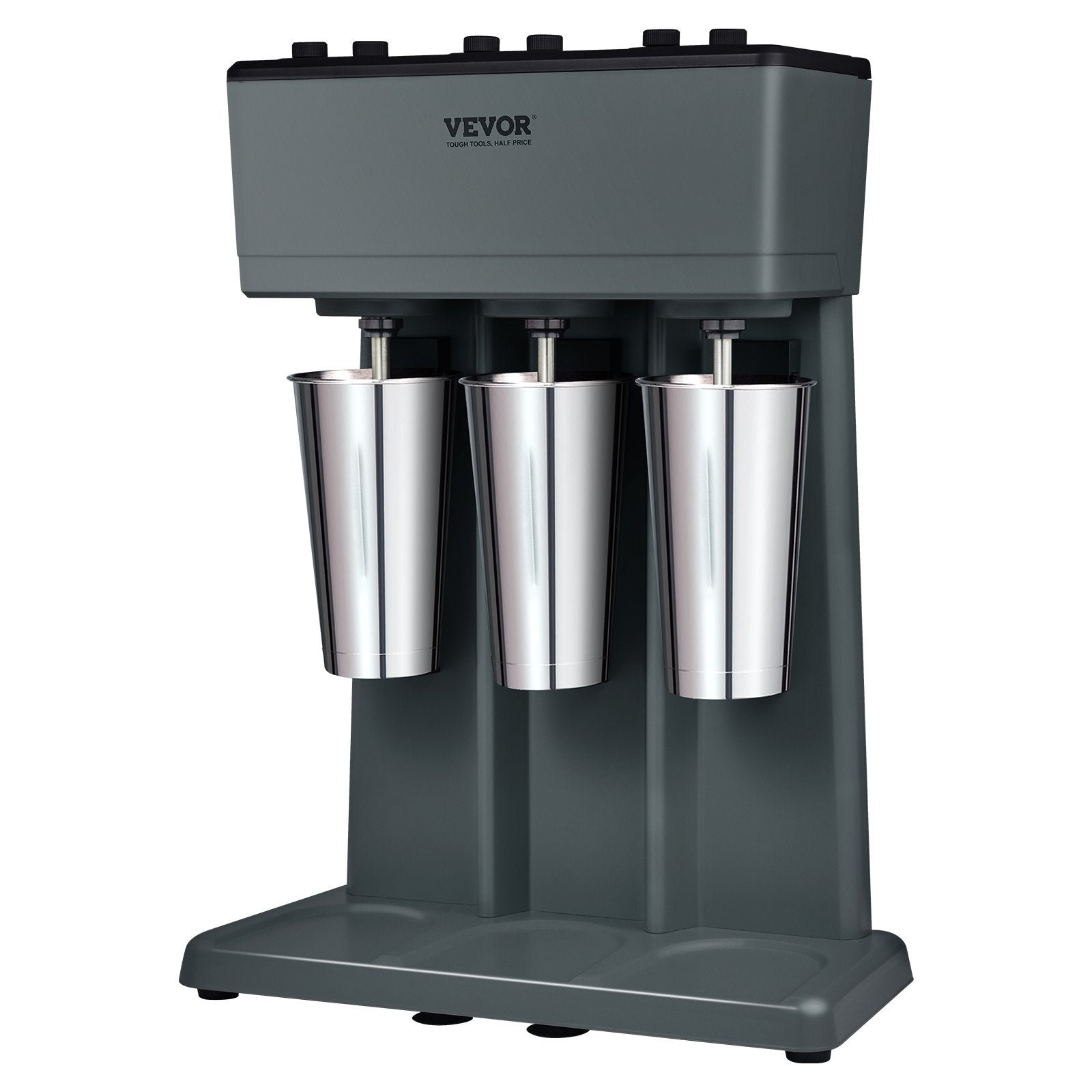 Milkshake Maker, 375W X 3 Electric Milkshake Machine, Triple Heads Drink Mixer Blender Machine, 3-Speed Milkshake Mixer With 3 X 820 Ml Stainless Steel Cups, For Commercial And Home