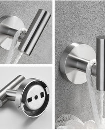 3-piece Set Of Bathroom Hangers And Towel Racks