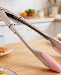 SK-9187 Kitchen Tongs – Stainless Steel Cooking & Serving Tongs for BBQ, Salad & Kitchen Use