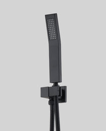 Ceiling Mounted Shower System Combination Kit With Handheld And 16 Inch Shower Head