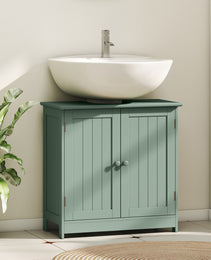 Bathroom Vanity Cabinet, Under Sink Bathroom Cabinet with 2 Doors and Adjustable Shelf, Dark Green