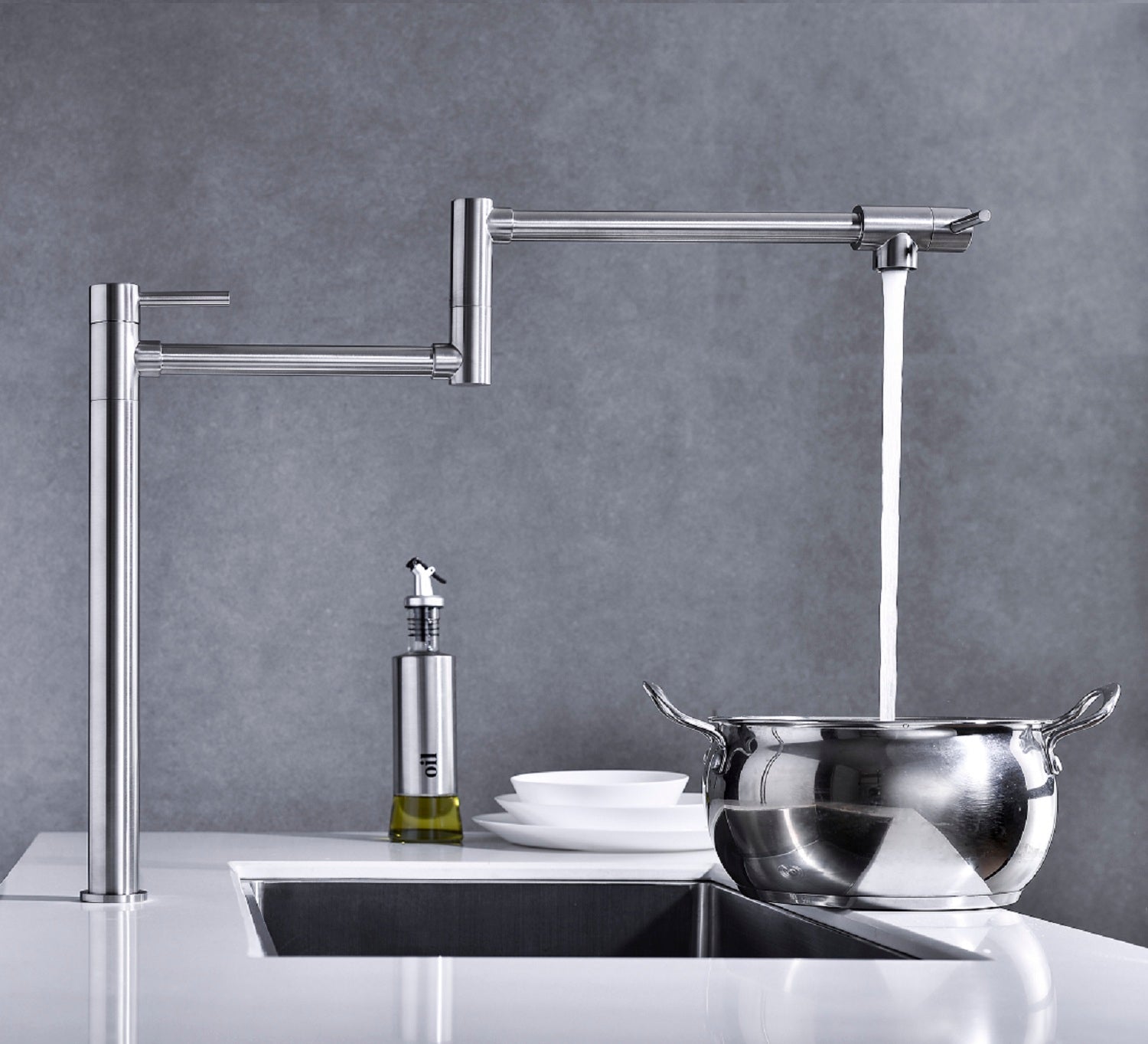 Pot Shaped Filling Faucet With Extended Handle