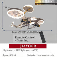 Kids Plane Ceiling Fan With Lights For Bedroom Study Kindergarten Children's Room Decoration Led Lighting Lustre Chandelier Lamp