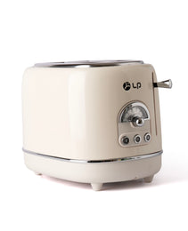 Professional 2-Slice Toaster – Metal Housing with 6 Browning Levels & Self-Centering Design