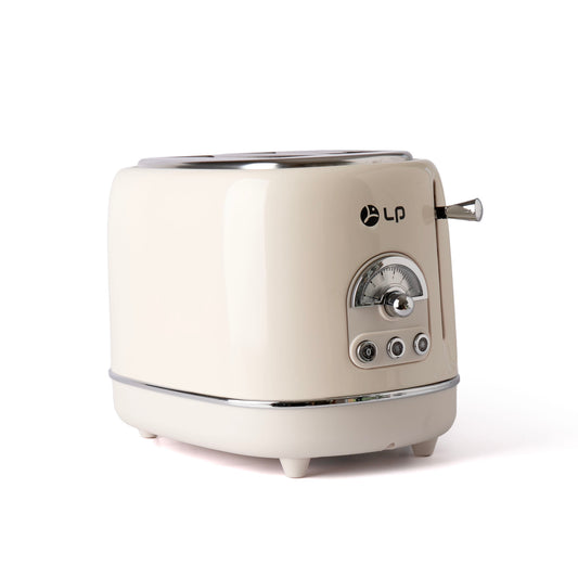 Professional 2-Slice Toaster – Metal Housing with 6 Browning Levels & Self-Centering Design