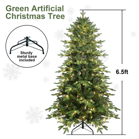 PVC Christmas Tree, Christmas Decorations, Green, With Lights - CJDS - CC