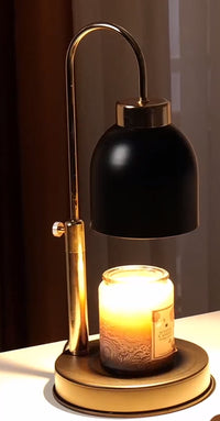 Candle Warmer Lamp, Glass Lamp Candle Warmer with Timer BLACK + Free Candle