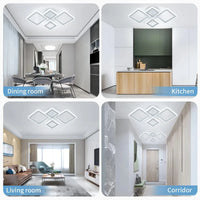 Minimalist Ceiling Light Fixture Remote Dimmable LED Ceiling Lamp Energy Saving Chandelier Bedroom Kids Room Indoor Lighting