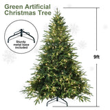 PVC Christmas Tree, Christmas Decorations, Green, With Lights - CJDS - CC