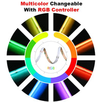 Hot Sale Dotless RGB Dimmable 12v 24v 10mm 8mm 576leds/m FCOB Led Tape Flexible RGB Cob Led Strip Light