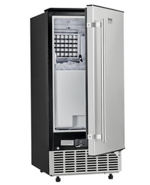 Undercounter Ice Maker 80 Lbs/Day Built-in Ice Maker Machine W/ Reversible Door