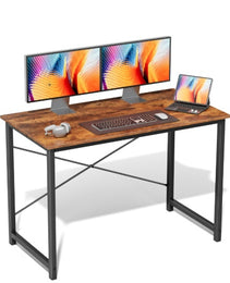 Computer Office Desk For Small Spaces, Writing Gaming Work Desk Modern Kids Study Table With Storage Bag & Headphone Hook