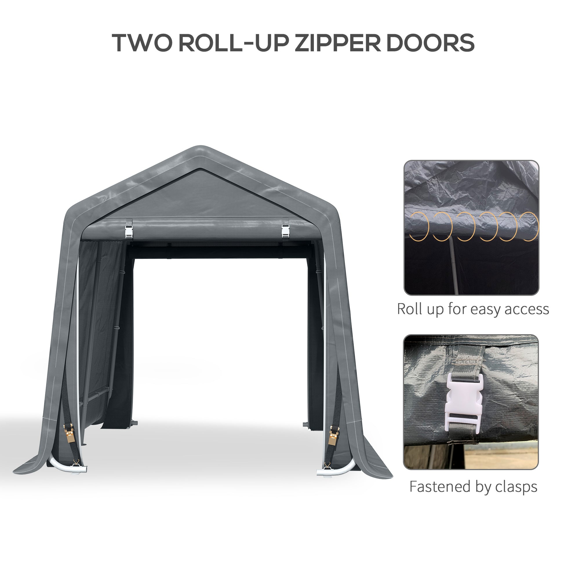 9.2' x 7.9' Garden Garage Storage Tent