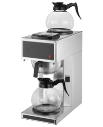 12-Cup Commercial Drip Coffee Maker – 6-Minute Rapid Brew with Dual Warming Plates