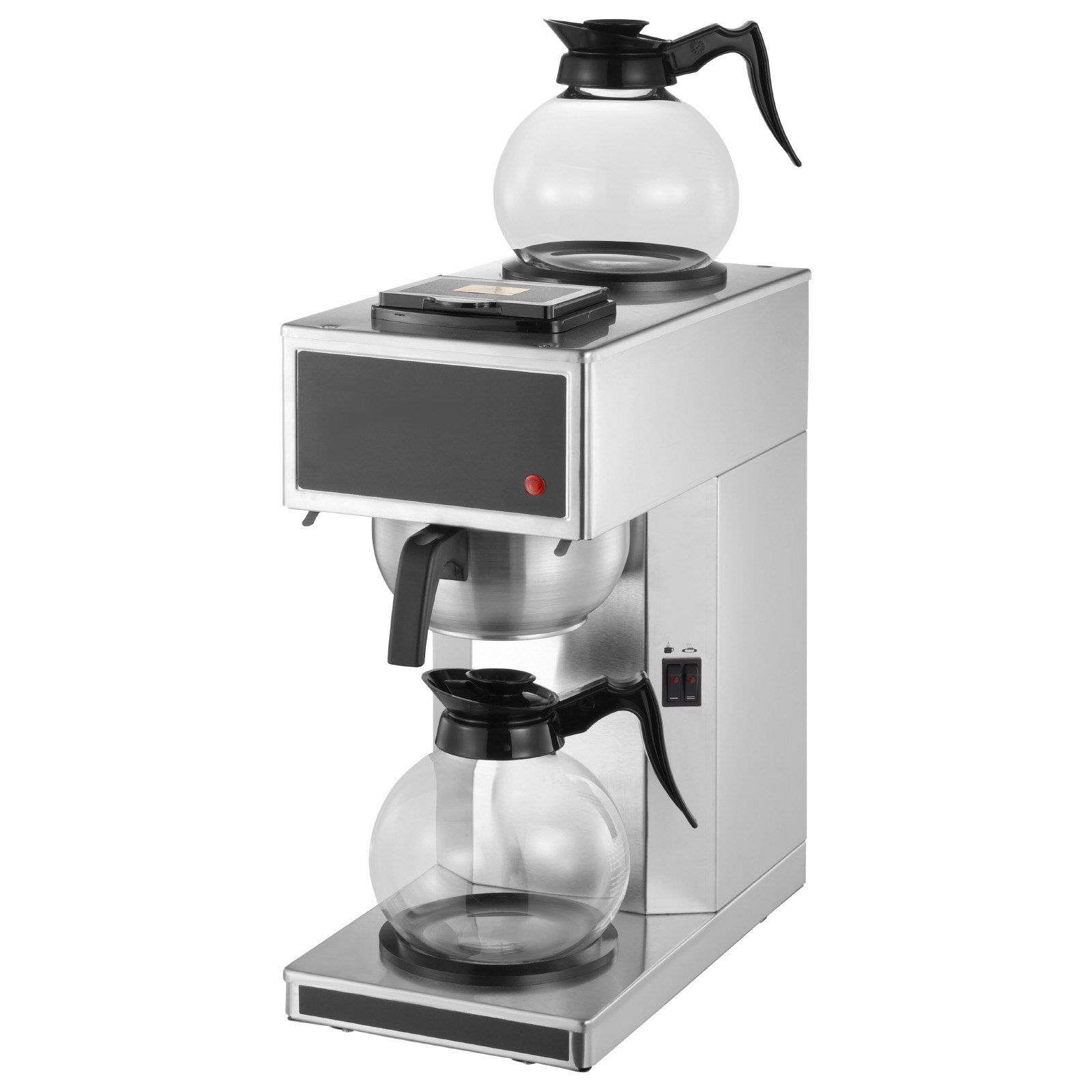 12-Cup Commercial Drip Coffee Maker – 6-Minute Rapid Brew with Dual Warming Plates