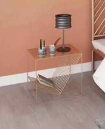 Minimalist Iron Art Sofa Side Table Corner Bedside Table
