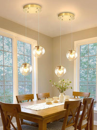 Modern Globe Chandelier Bubble Chandelier for Staircase Globe Pendant Light
