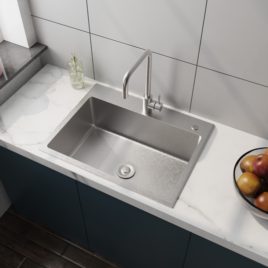 24in Stainless Steel Washing Sink W Faucet Hoses And Drain Head Only Update