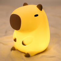 Axolotl Night Light for Kids, Animal Silicone Nursery Night Lamp, Rechargeable Table Lamp Bedside Lamp, Cute Room Decor Night Light for Bedroom Living Room Dining Desk Decor Gift Kawaii Toys