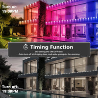 300FT RGB Smart Permanent Outdoor Eaves Lights APP Remote Control LED Roofline String Lights for Home Holiday Christmas Decor